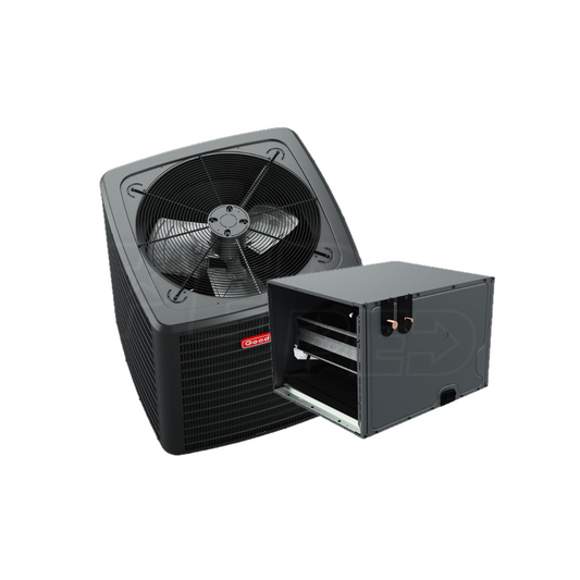 Goodman - 3.5-Ton - 14.3 SEER2 - Single-Stage - Condenser and Horizontal Coil Bundle With Install