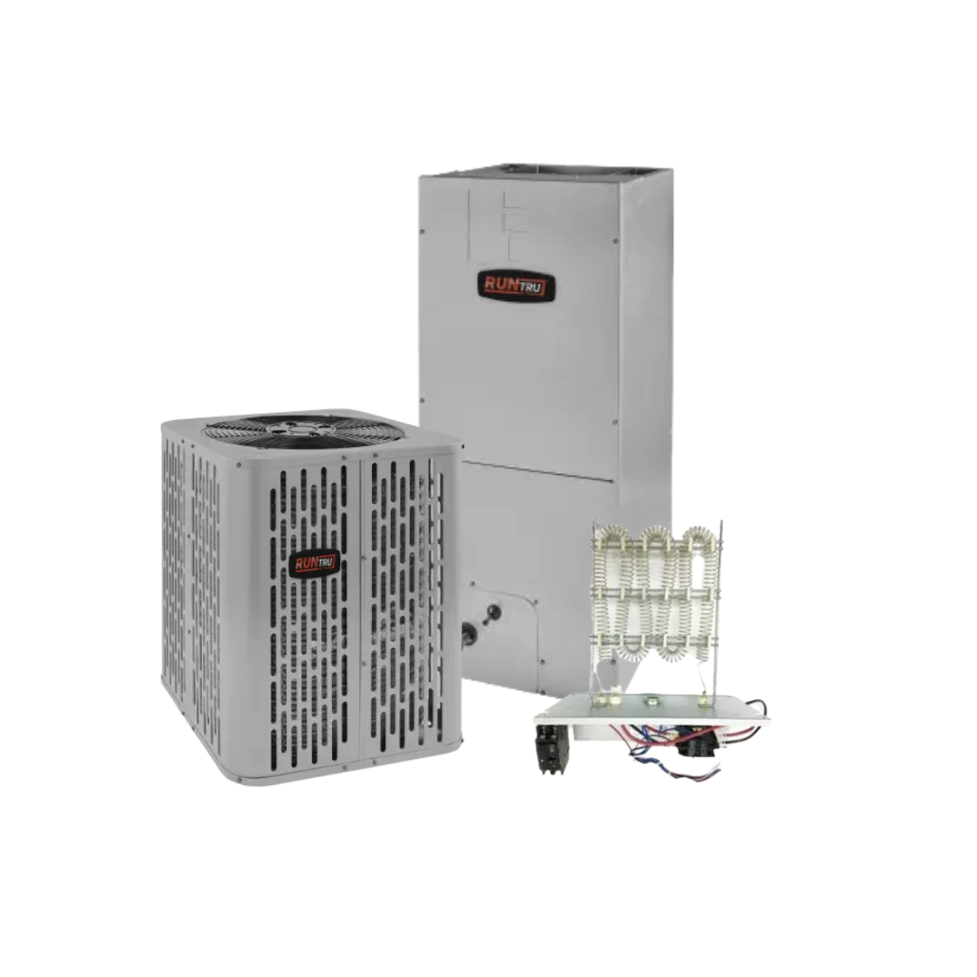 RunTru - 14.3 SEER2 - 2.5 Ton - Single-Stage Heat Pump System with 18K-30K Air Handler