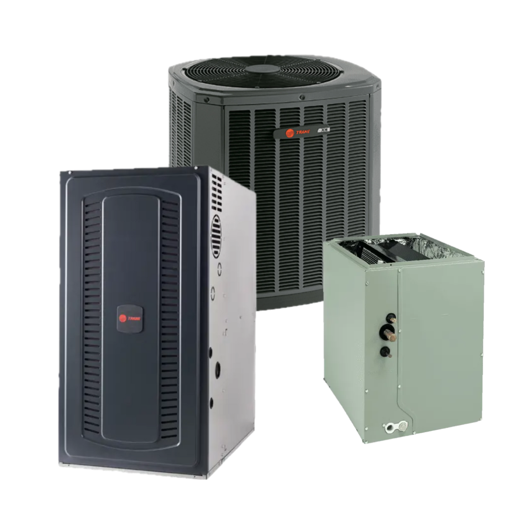 Trane - 15 SEER2 - 5-Ton - Single-Stage Gas System with Variable Speed 80% Furnace With Install