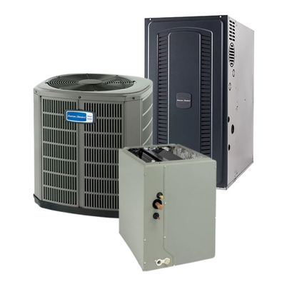 American Standard 5A7A4 - 2 Ton - 14.3 SEER2 AC with S8B1 - Single-Stage - 80% AFUE Furnace - Multi-Position Coil - Gas System - with install