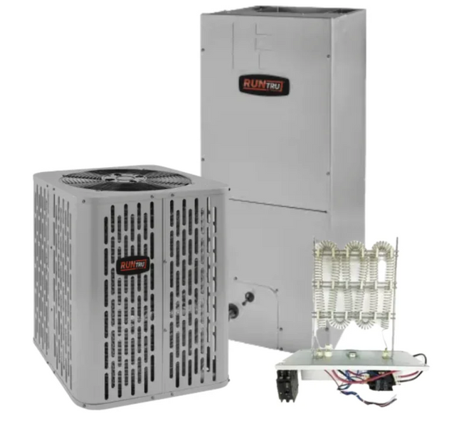 RunTru - 14.3 SEER2 - 3 Ton - Single-Stage Heat Pump System with 24K-42K Air Handler With Install