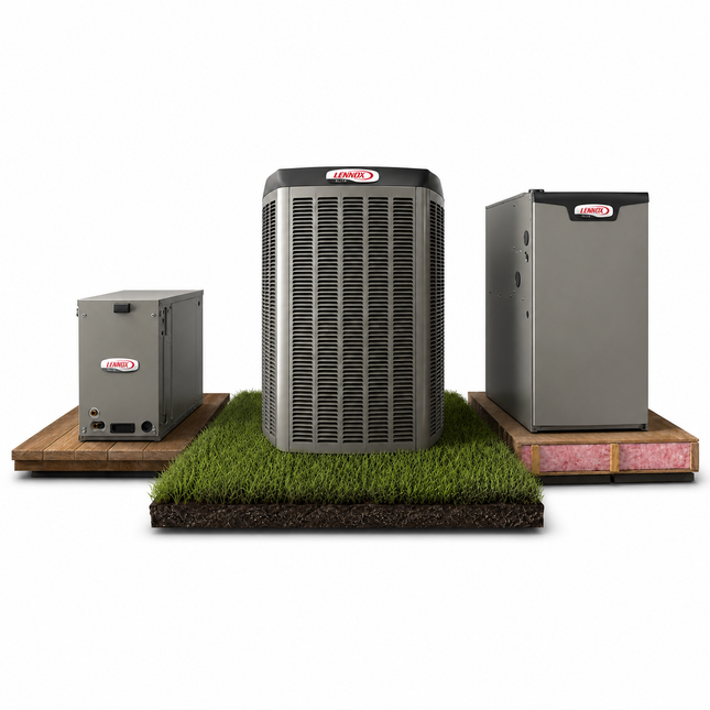 Lennox Elite EL18KCV - 2.0 Ton AC w/ SLP99 Variable 99% AFUE Furnace (Horizontal) + CK40HT-30B Coil - 18.5 SEER2 with Install
